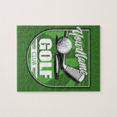 Golfclub NAAM Pro-golfer Speler Gepersonaliseerd Legpuzzel (Horizontaal)