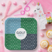 Golfclub Pattern Papier Bord (Feest)