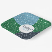 Golfclub Pattern Papier Bord (Gebogen)