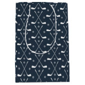 Golfclub Pattern Papier Bord Medium Cadeauzakje (Voorkant)
