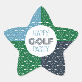 Golfclub Pattern Sticker (Voorkant)