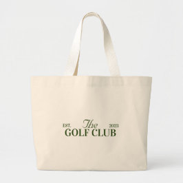 golfclub thema feest. vrijgezellenfeest grote tote bag