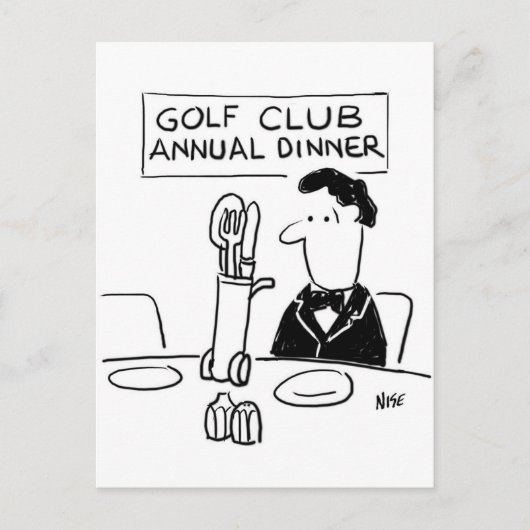 Golfclubdiner Briefkaart (Voorkant)