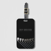 Golfclubs Art Golf Coach Naam voor golfspelers Bagagelabel (Voorkant (verticaal))