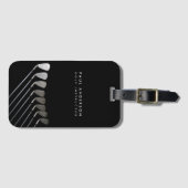 Golfclubs Art Golf Coach Naam voor golfspelers Bagagelabel (Voorkant (horizontaal))