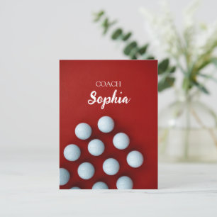 Golfclubs Art Golf Coach Naam voor golfspelers Briefkaart