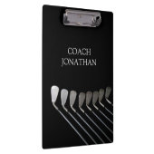 Golfclubs Art Golf Coach Naam voor golfspelers Klembord (Rechts)