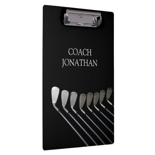 Golfclubs Art Golf Coach Naam voor golfspelers Klembord (Rechts)