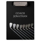 Golfclubs Art Golf Coach Naam voor golfspelers Klembord (Voorkant)