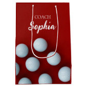 Golfclubs Art Golf Coach Naam voor golfspelers Medium Cadeauzakje (Achterkant)
