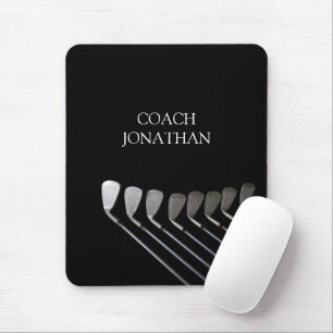Golfclubs Art Golf Coach Naam voor golfspelers Muismat