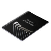 Golfclubs Art Golf Coach Naam voor golfspelers Notitieboek (Linkerzijde)