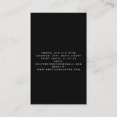 Golfclubs Art Golf Coach Naam voor golfspelers Visitekaartje (Achterkant)