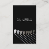 Golfclubs Art Golf Coach Naam voor golfspelers Visitekaartje (Voorkant)