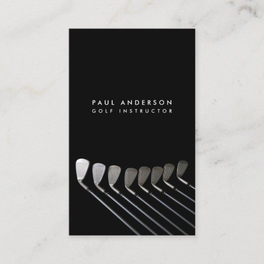 Golfclubs Art Golf Coach Naam voor golfspelers Visitekaartje (Voorkant)
