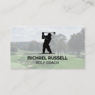 Golfclubs en Bal Sport Atleet Visitekaartje