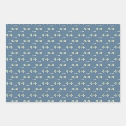 Golfclubs en Cart Golfen Inpakpapier Vel (Voorkant 3)