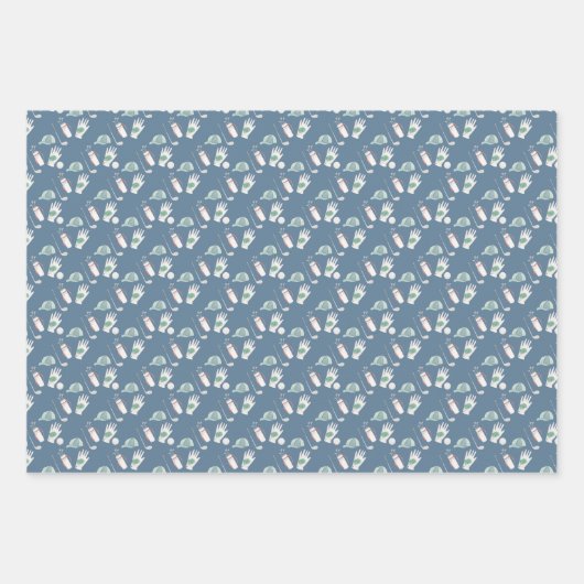 Golfclubs en Cart Golfen Inpakpapier Vel (Voorkant)