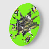 Golfclubs en T - shirts Abstracte kunst; Grote Klok (Hoek)