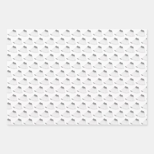 Golfclubs, Golfzakken, GolfT-shirt Black Inpakpapier Vel (Voorkant 3)