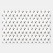 Golfclubs, Golfzakken, GolfT-shirt Black Inpakpapier Vel (Voorkant)