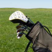 Golfclubs, handschoenen, bal en T-shirt Golfheadcover (Insitu)