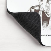 Golfclubs in zwart-wit - Muismat (Hoek)