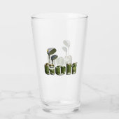 Golfclubs met het woord Golf, Glas (Achterkant)