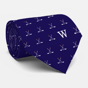 Golfclubs met monogram donkerblauw stropdas
