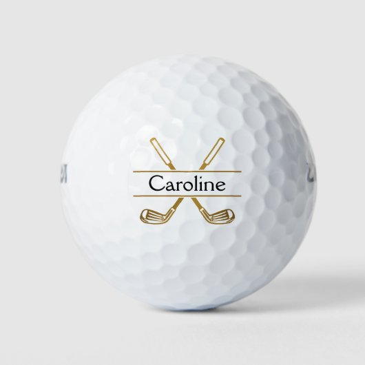 Golfclubs Monogram Gold Golfballen (Voorkant)