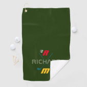 Golfclubs, naam en Initiaal-monogram Golfhanddoek (Insitu)