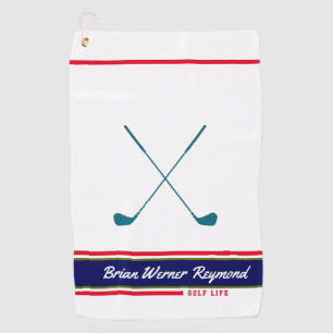 Golfclubs / naam golfspeler golfhanddoek