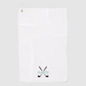 Golfclubs NAAM Spel Tijdloos Golfen Groen Golfhanddoek (Voorkant)