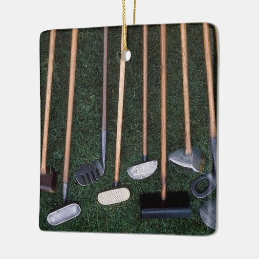 **GOLFCLUBS OP DE OUDE DAGEN** KERAMISCH ORNAMENT (Links)