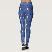 Golfclubs patroonblauw leggings (Achterkant)