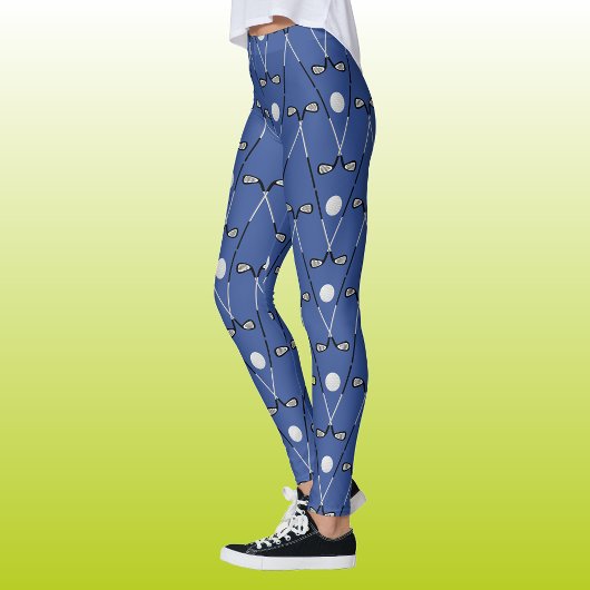 Golfclubs patroonblauw leggings