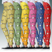 Golfclubs patroonblauw leggings