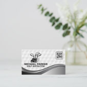 Golfclubs | QR-code Visitekaartje (Staand voorkant)