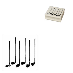 Golfclubs Rubberstempel