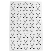 Golfclubs Silhouet Modern Classic Fun Medium Cadeauzakje (Achterkant)