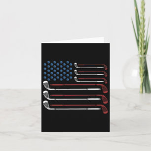 Golfclubs Usa Vlag Rood Wit En Blauw Kaart
