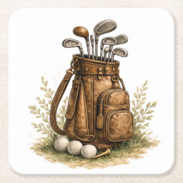 Golfclubverzameling Fairway Kartonnen Onderzetters