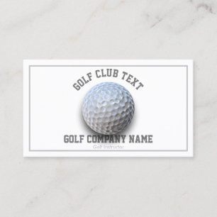 Golfcoach Illustratie voor Lessen en Clubs Visitekaartje
