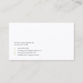 golfcoach | Professionele golfinstructeur Visitekaartje (Achterkant)