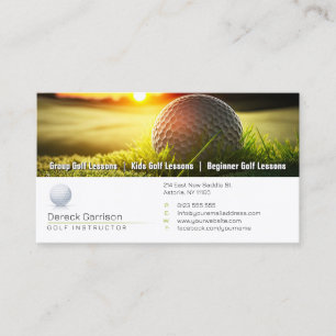 golfcoach   Professionele golfinstructeur Visitekaartje