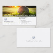 golfcoach | Professionele golfinstructeur Visitekaartje (Voorkant / Achterkant)
