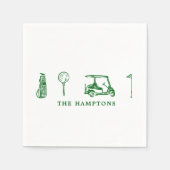 golfcocktail servet (Voorkant)