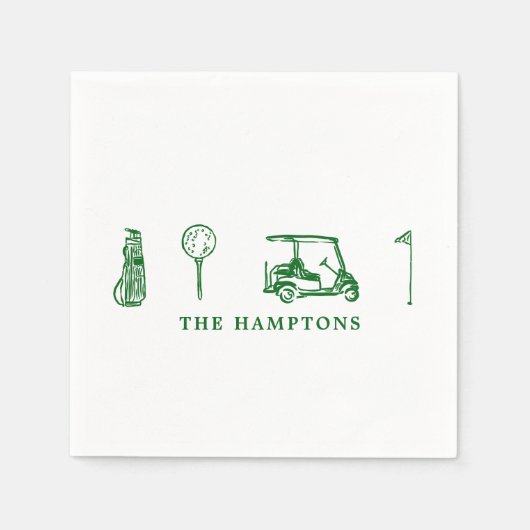 golfcocktail servet (Voorkant)