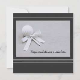 Golfcondoleances in het verlies van golfer in grij