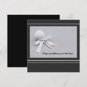 Golfcondoleances in het verlies van golfer in grij (Voorkant / Achterkant)